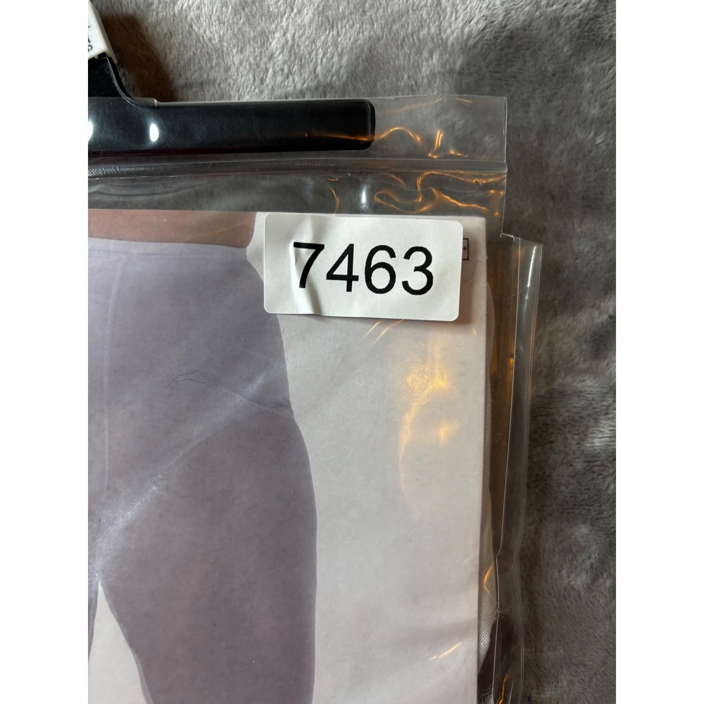 White Sheer Mesh Costume Pants with Faux Fur Trim 2-Piece Set Plus L/XL Cosplay - Picture 6 of 6